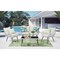 Manhattan Comfort Portofino Rope Wicker 4-Piece Patio Conversation Set with Cushions in Cream OD-CV019-CR - alternate 8